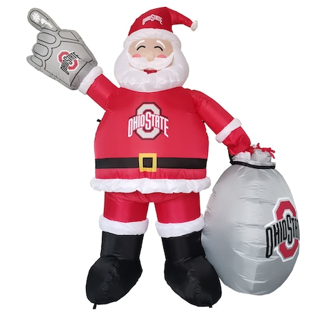 Logo Brands Ohio State Inflatable Santa 191-100-S